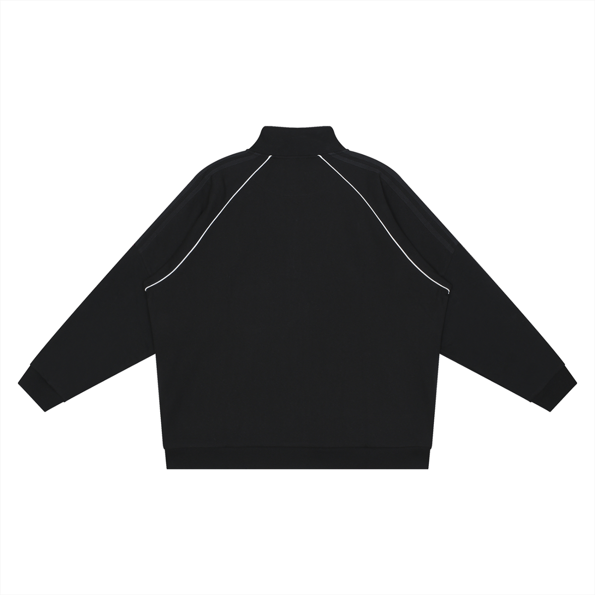 Reflection Striped Raglan Sleeve Jacket