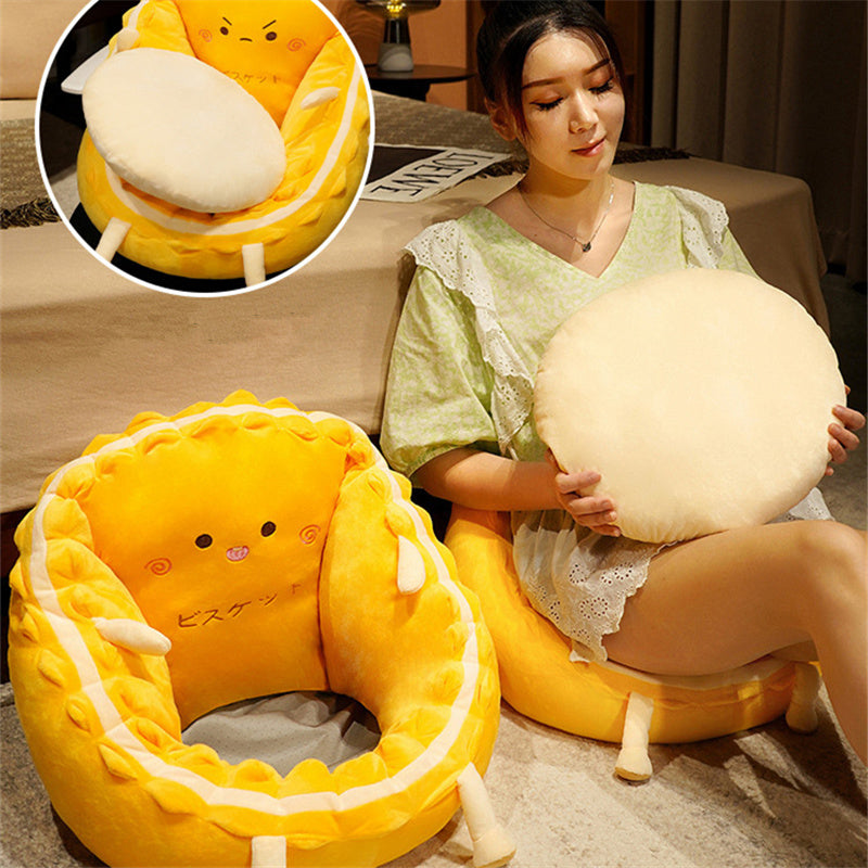 Thick Cartoon Animation Conjoined Seat Cushion