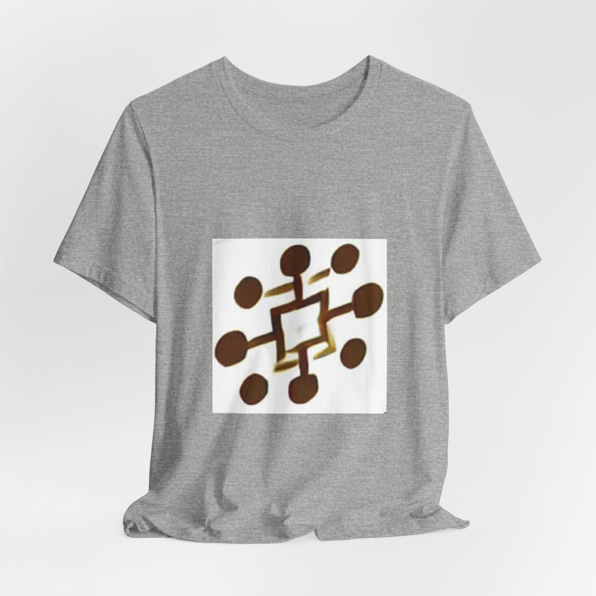 Abstract Brown Network Graphic Tee