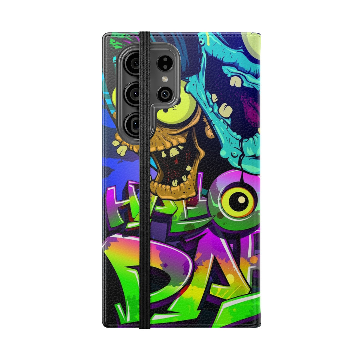Halloween Party Flip Case — Neon Monster Phone Wallet