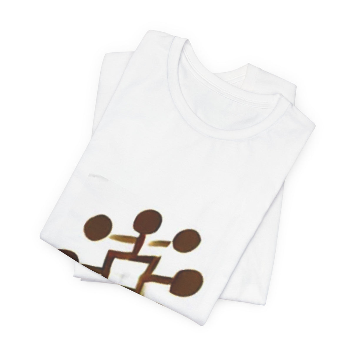 Abstract Brown Network Graphic Tee