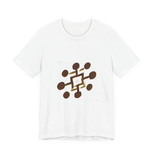 Abstract Brown Network Graphic Tee
