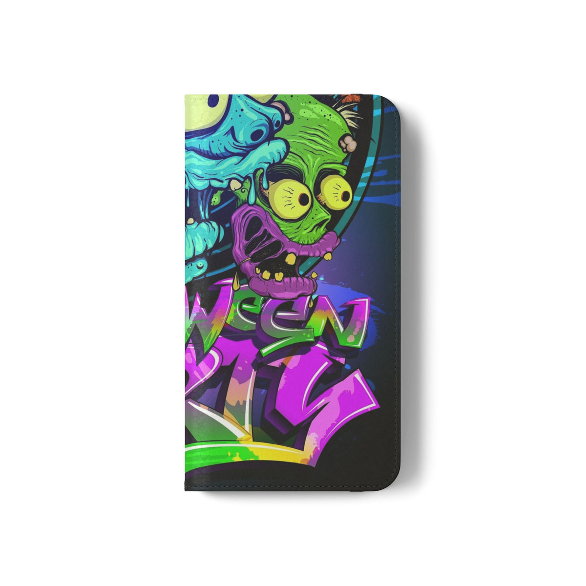 Halloween Party Flip Case — Neon Monster Phone Wallet
