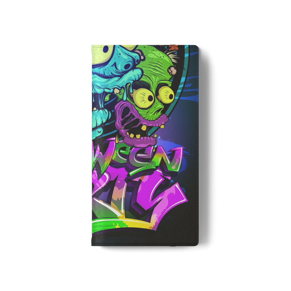 Halloween Party Flip Case — Neon Monster Phone Wallet