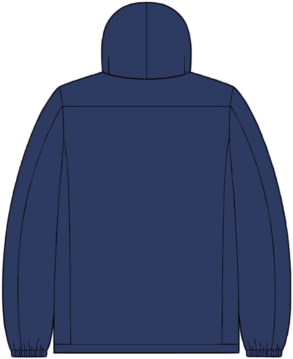 Men's Colorblock 3-in-1 Waterproof Jacket — Navy Hooded Outerwear with Logo