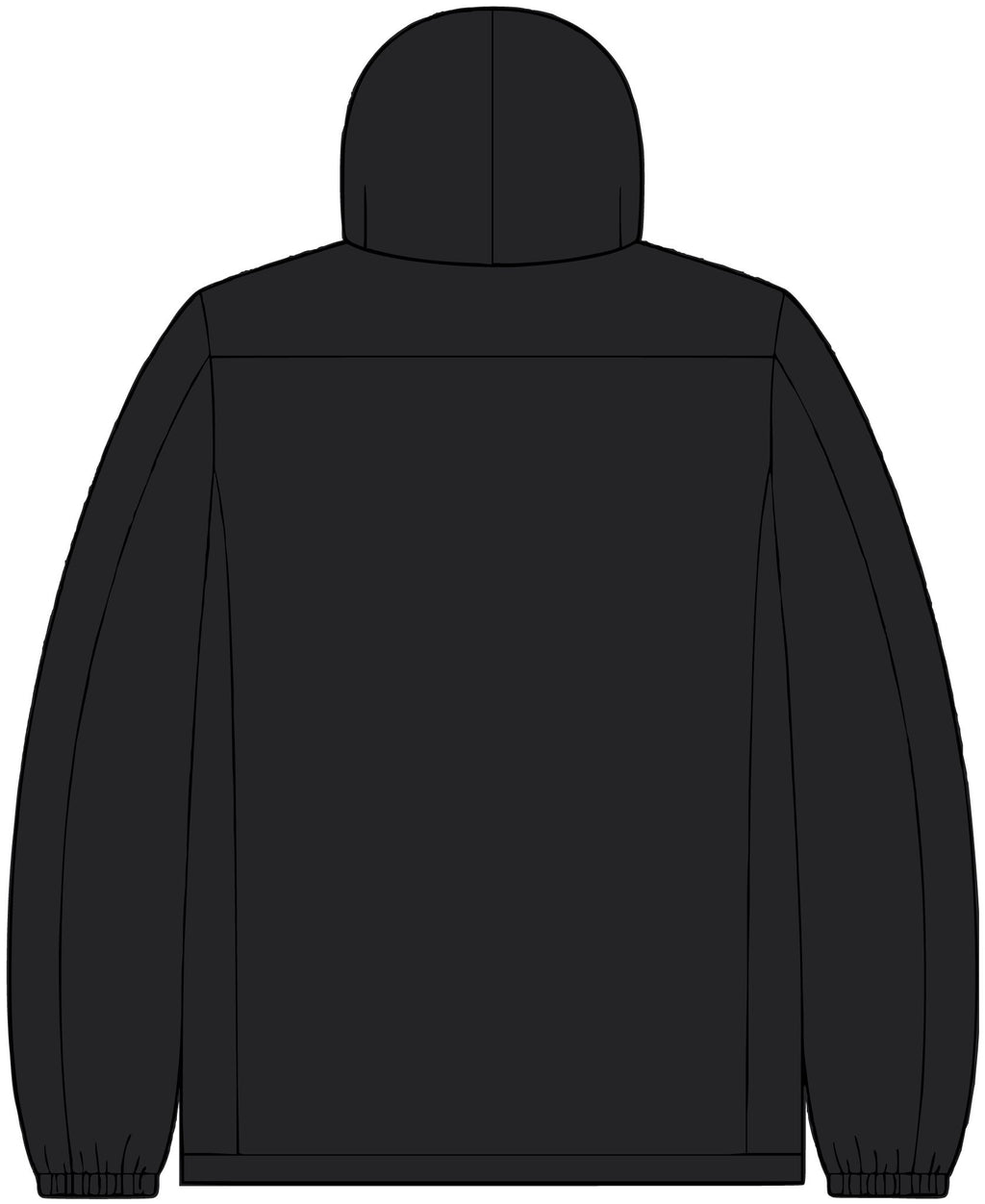 Men's Colorblock 3-in-1 Waterproof Jacket — Navy Hooded Outerwear with Logo