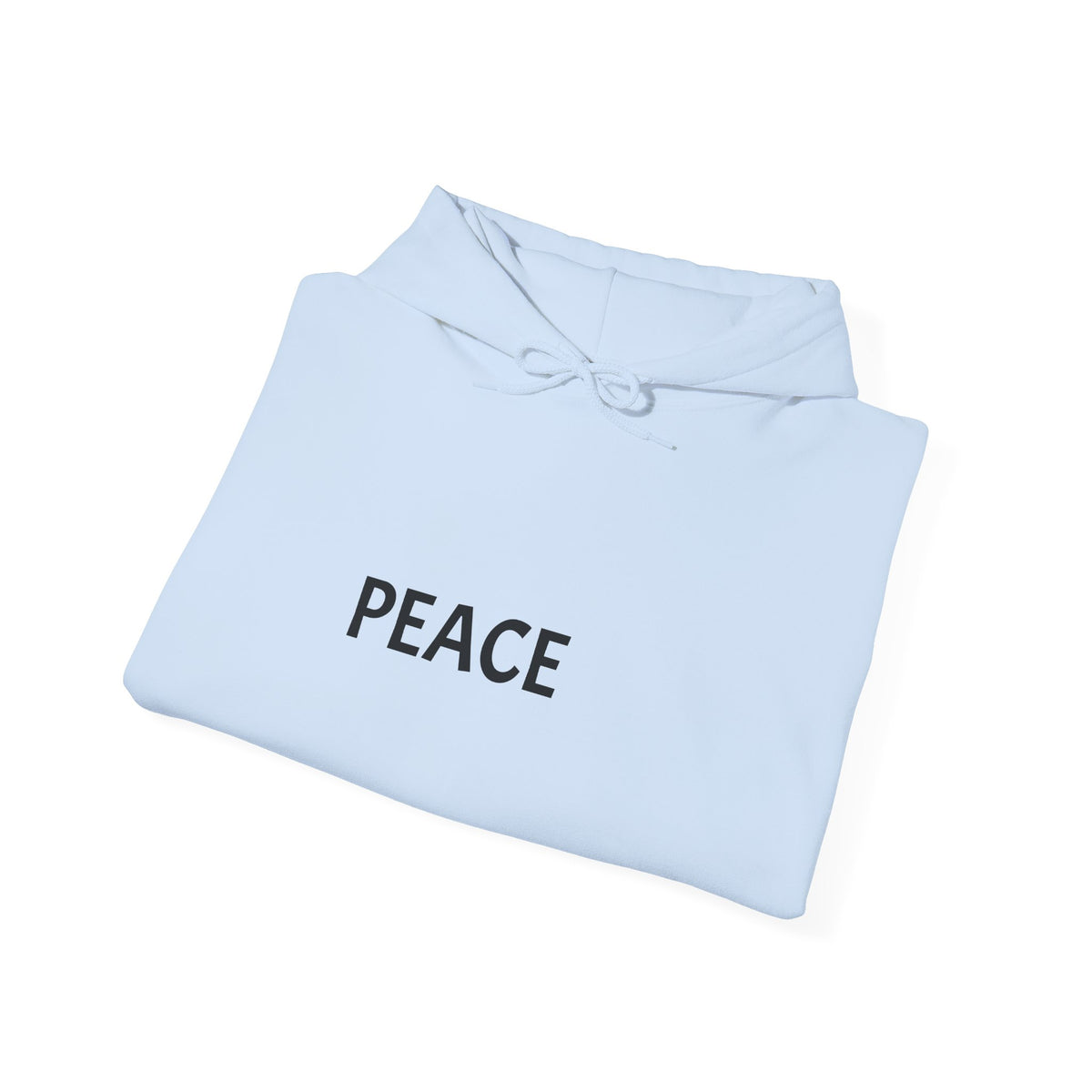 Peace Minimal Hoodie — Simple 'PEACE' Graphic Pullover