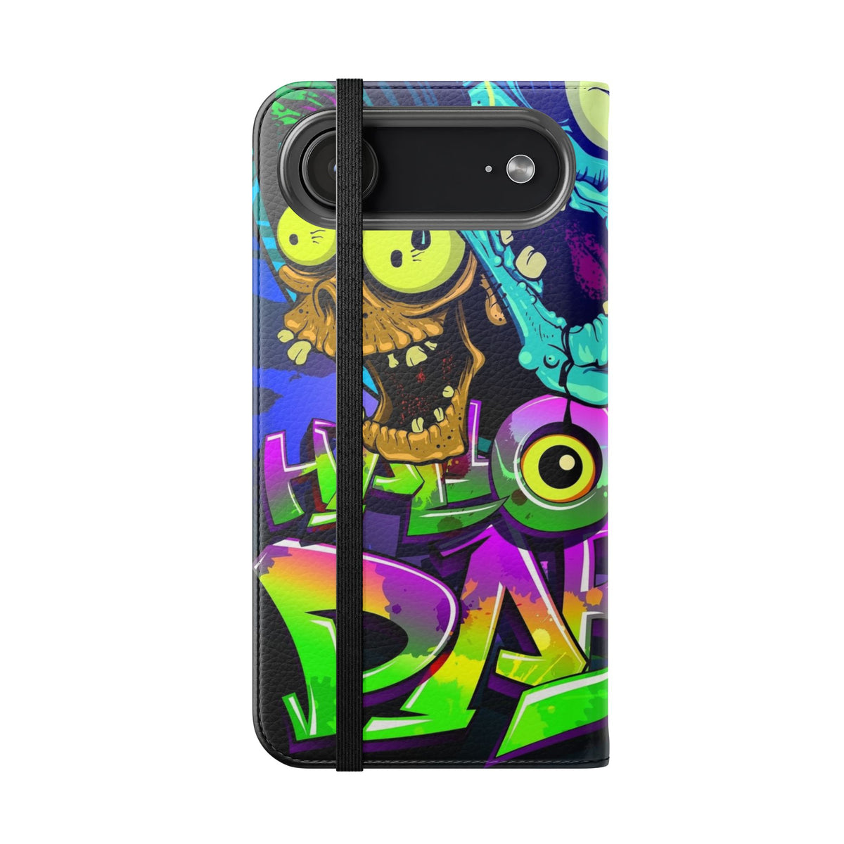 Halloween Party Flip Case — Neon Monster Phone Wallet