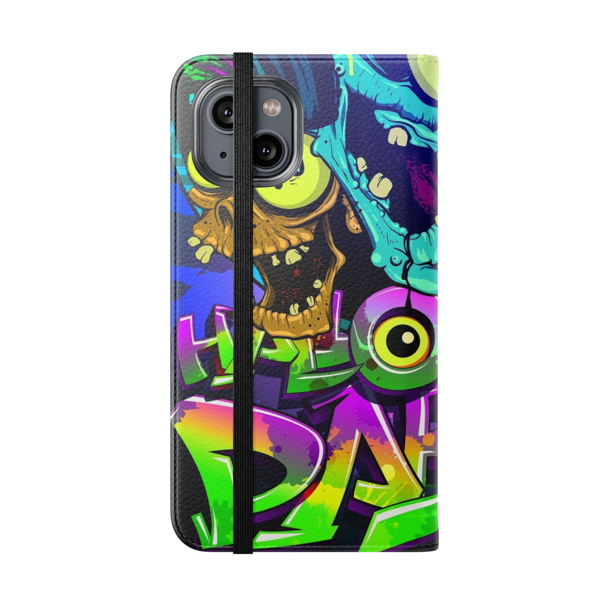 Halloween Party Flip Case — Neon Monster Phone Wallet