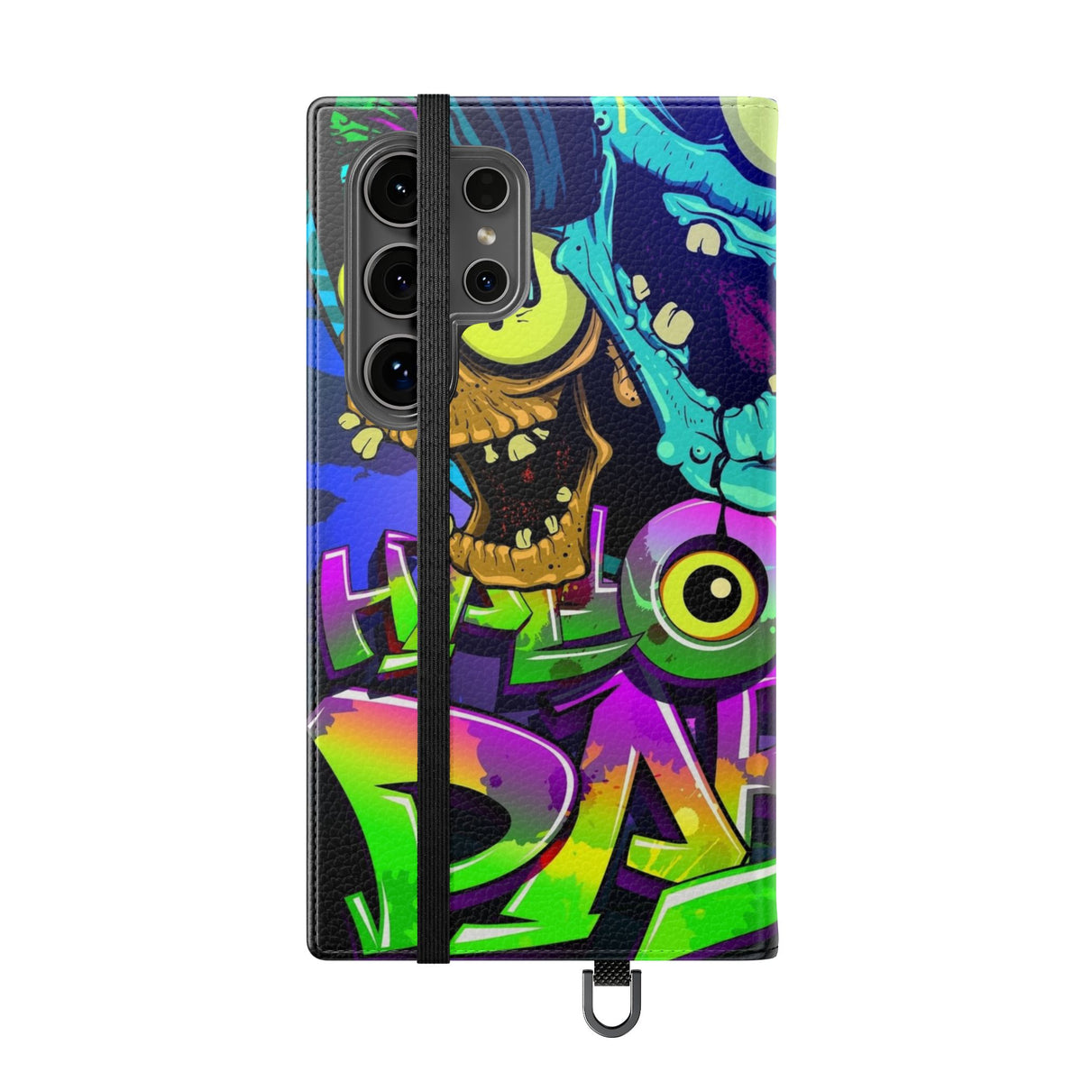 Halloween Party Flip Case — Neon Monster Phone Wallet