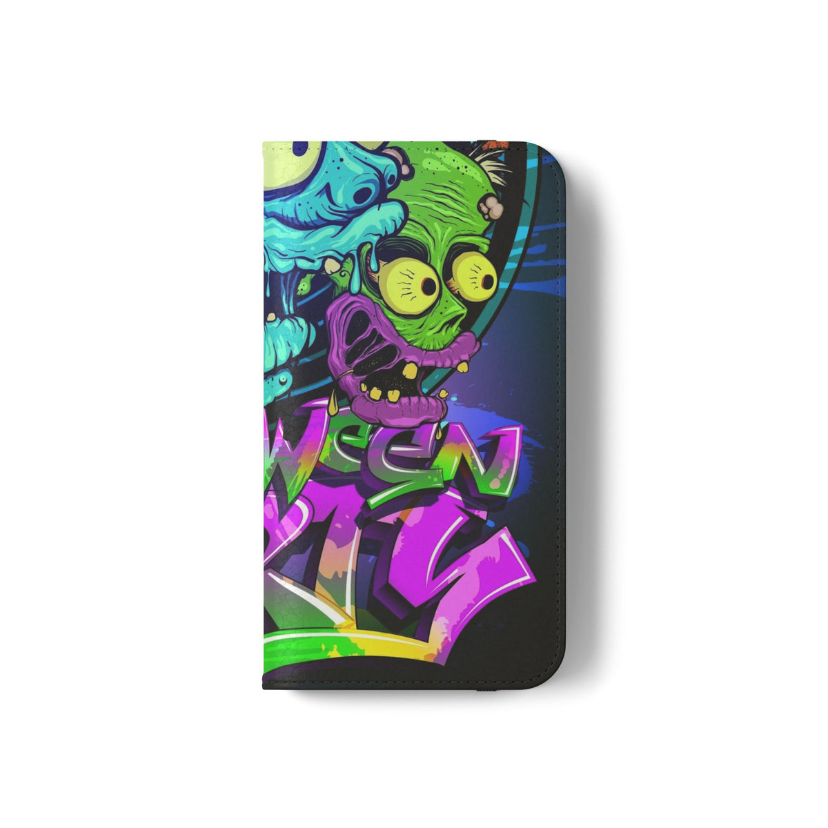 Halloween Party Flip Case — Neon Monster Phone Wallet