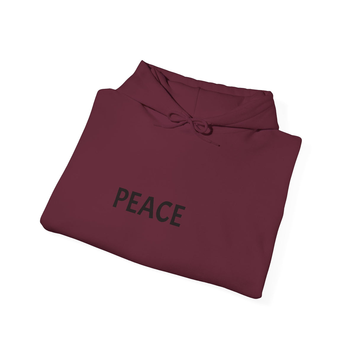 Peace Minimal Hoodie — Simple 'PEACE' Graphic Pullover