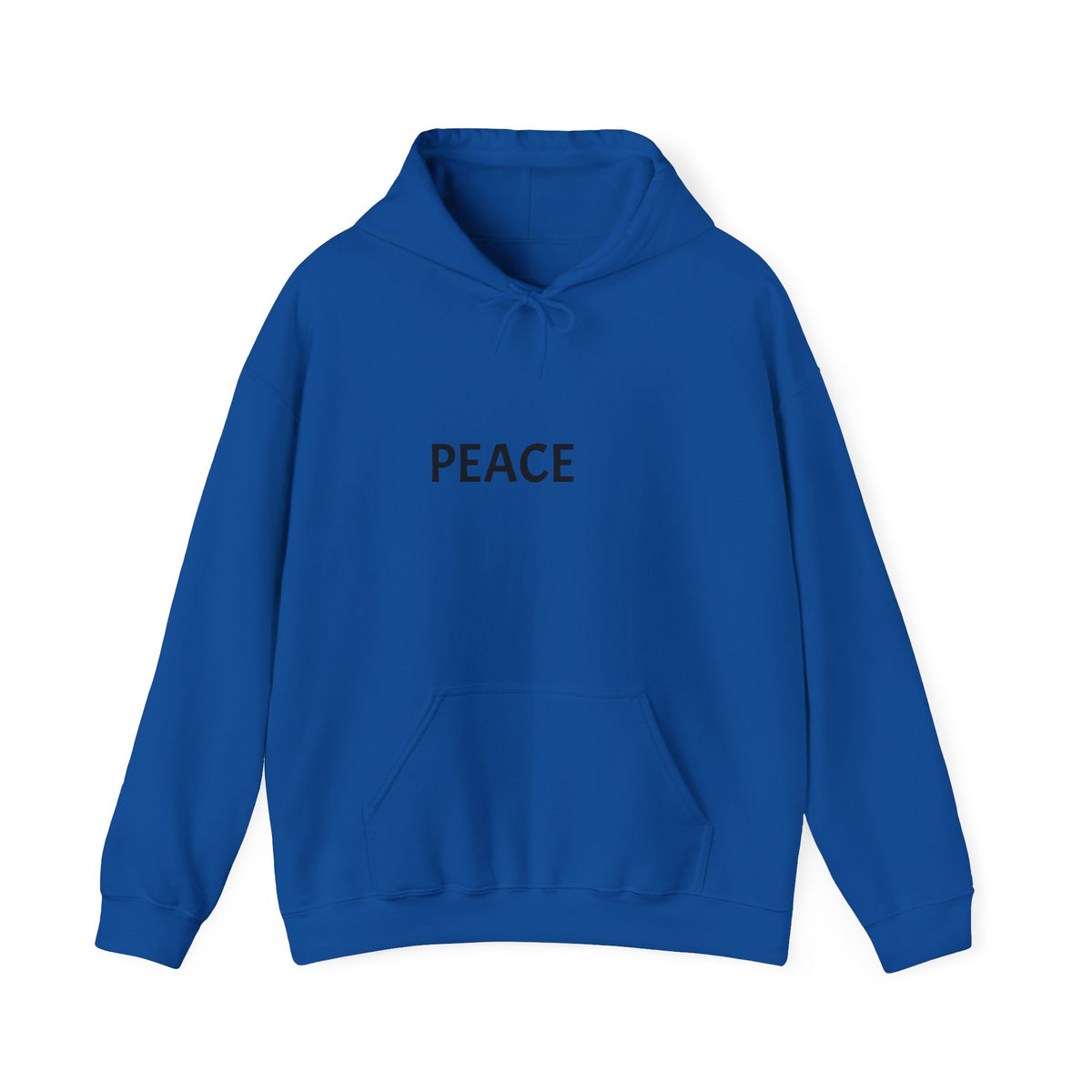 Peace Minimal Hoodie — Simple 'PEACE' Graphic Pullover