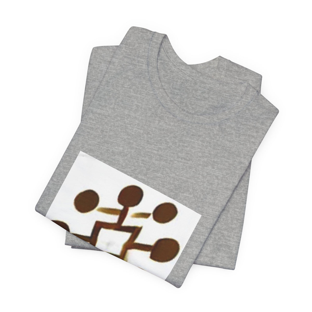 Abstract Brown Network Graphic Tee