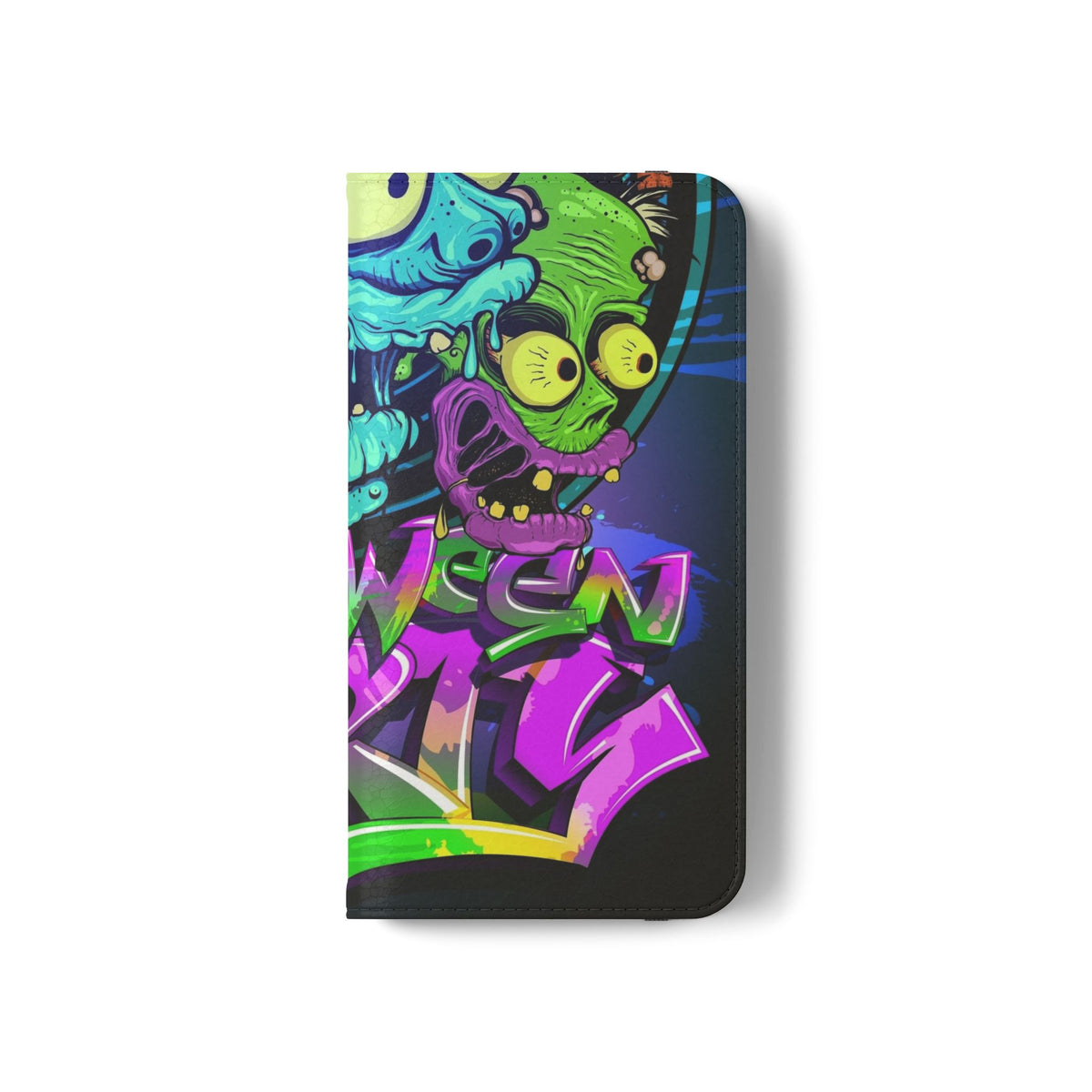 Halloween Party Flip Case — Neon Monster Phone Wallet