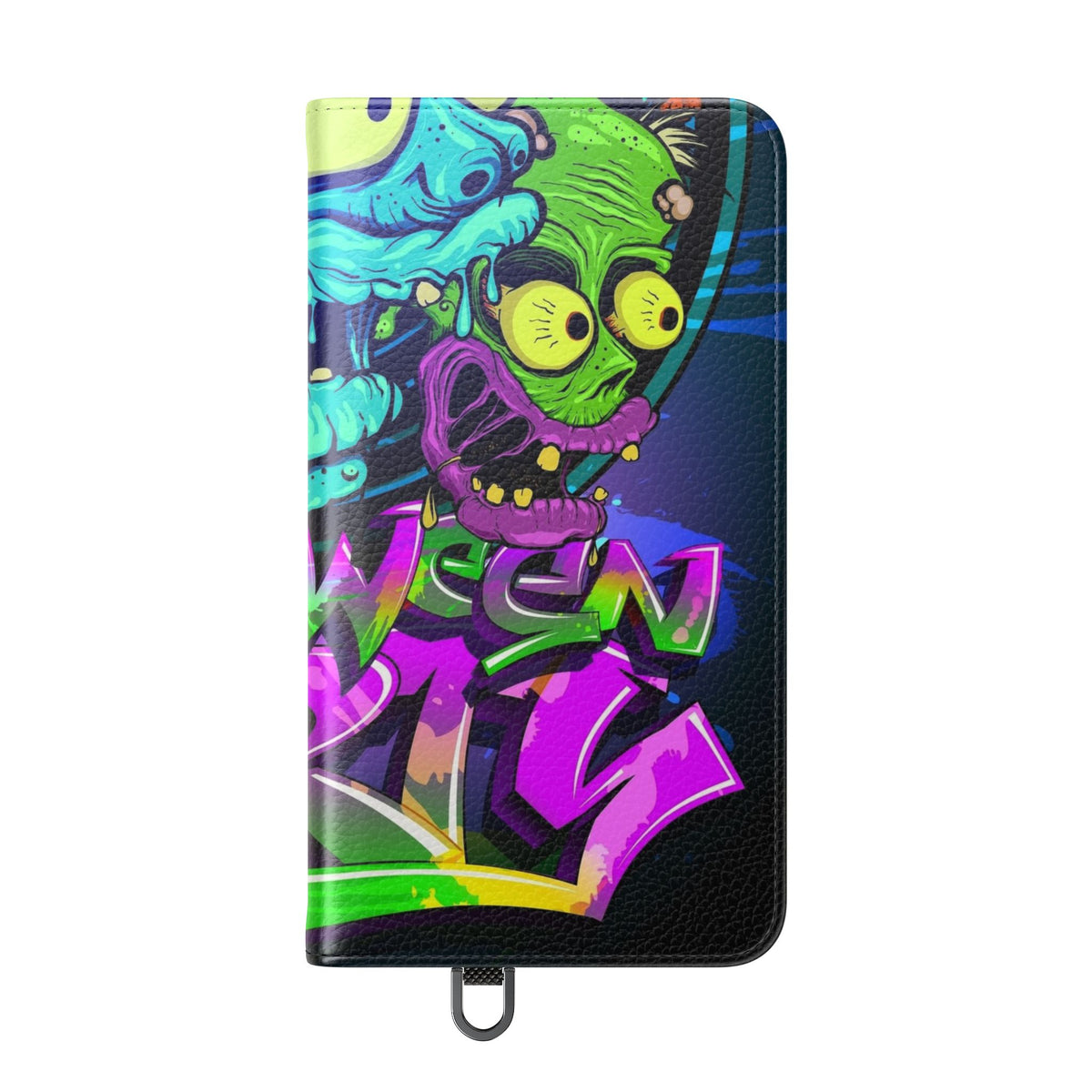 Halloween Party Flip Case — Neon Monster Phone Wallet