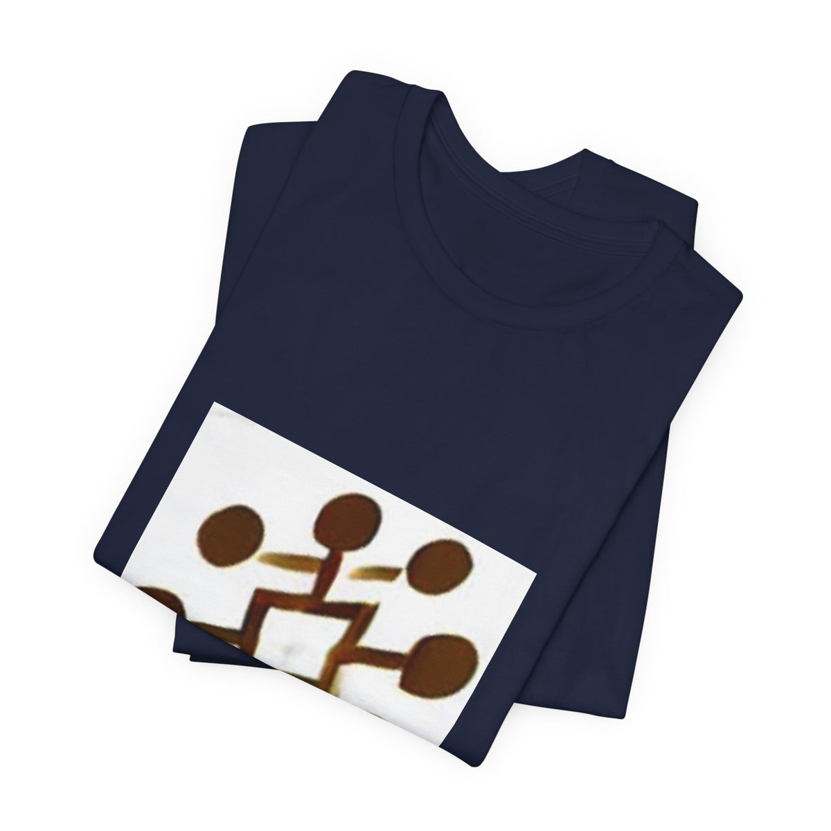 Abstract Brown Network Graphic Tee