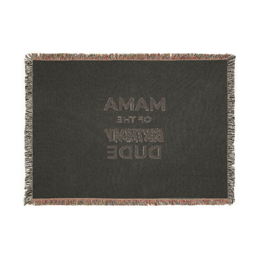 Mama of the Birthday Dude Woven Blanket