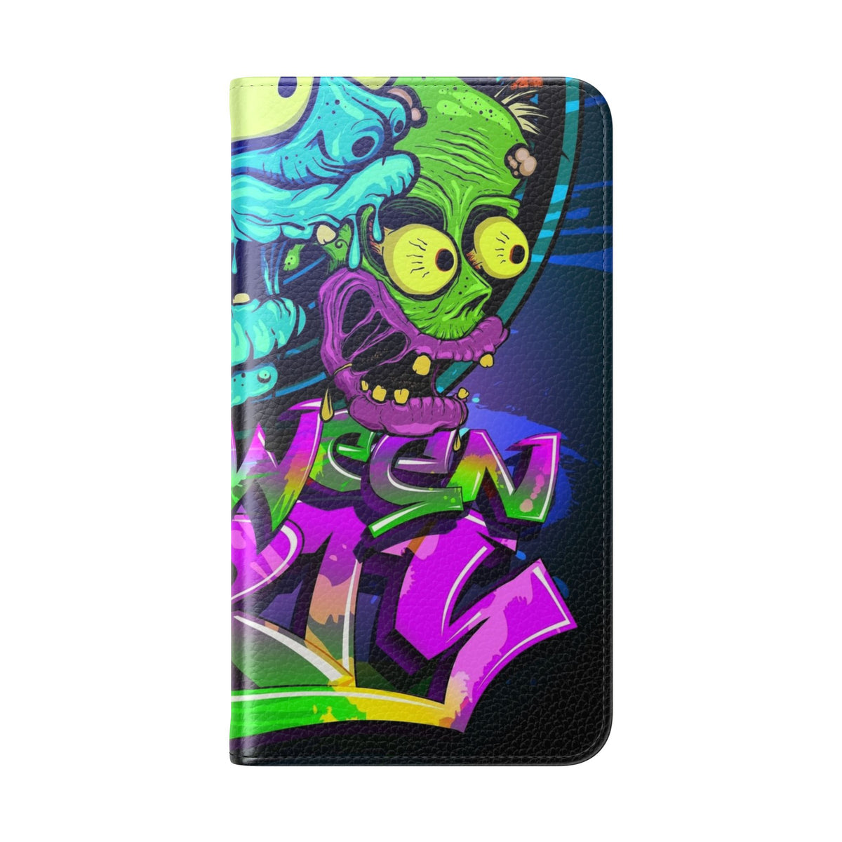 Halloween Party Flip Case — Neon Monster Phone Wallet