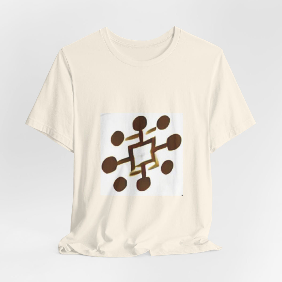 Abstract Brown Network Graphic Tee