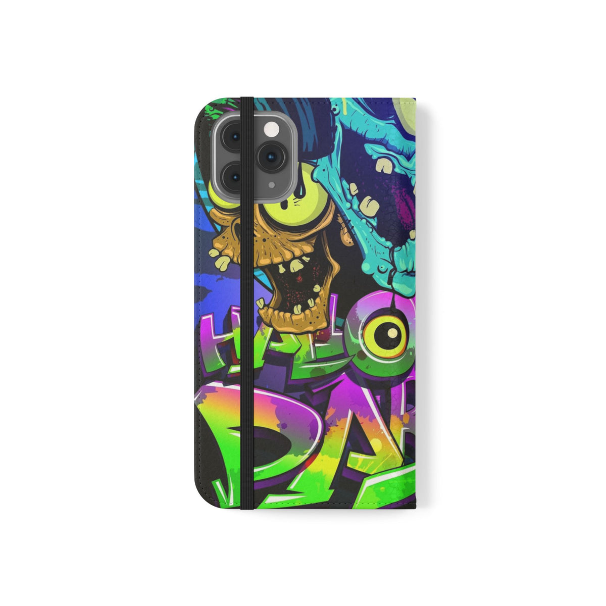 Halloween Party Flip Case — Neon Monster Phone Wallet
