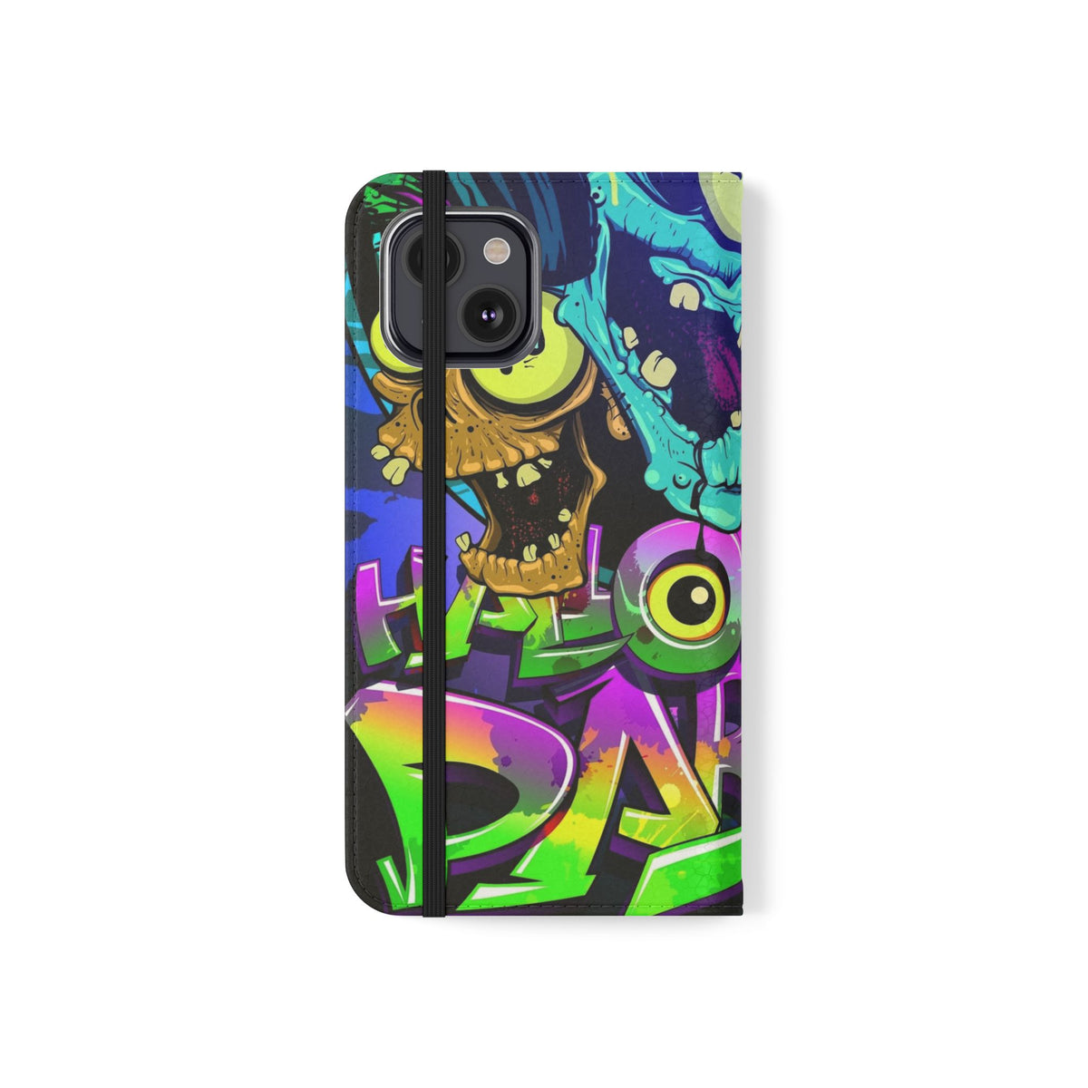 Halloween Party Flip Case — Neon Monster Phone Wallet