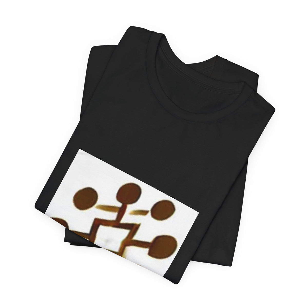 Abstract Brown Network Graphic Tee