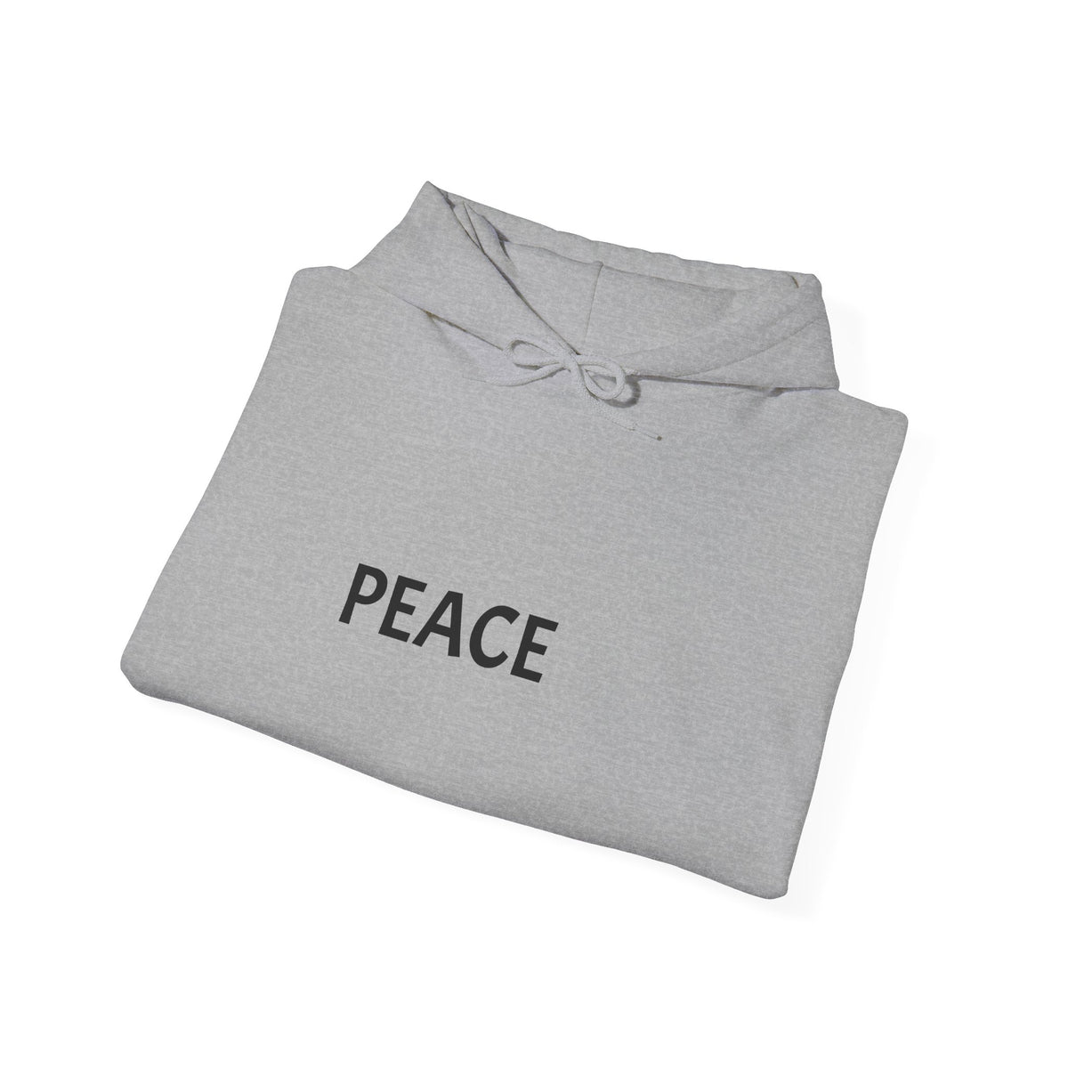 Peace Minimal Hoodie — Simple 'PEACE' Graphic Pullover