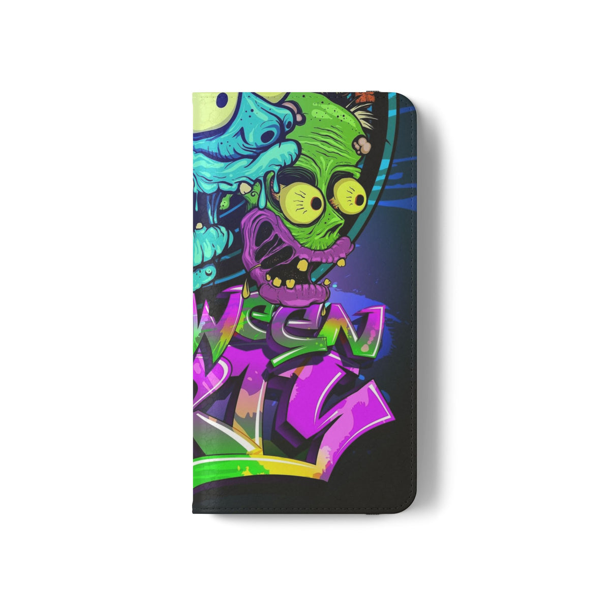 Halloween Party Flip Case — Neon Monster Phone Wallet