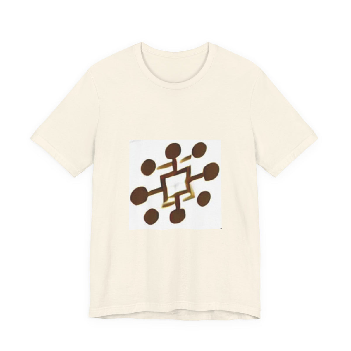 Abstract Brown Network Graphic Tee