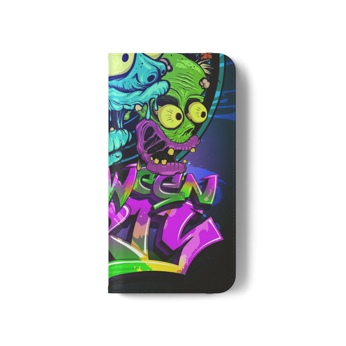 Halloween Party Flip Case — Neon Monster Phone Wallet