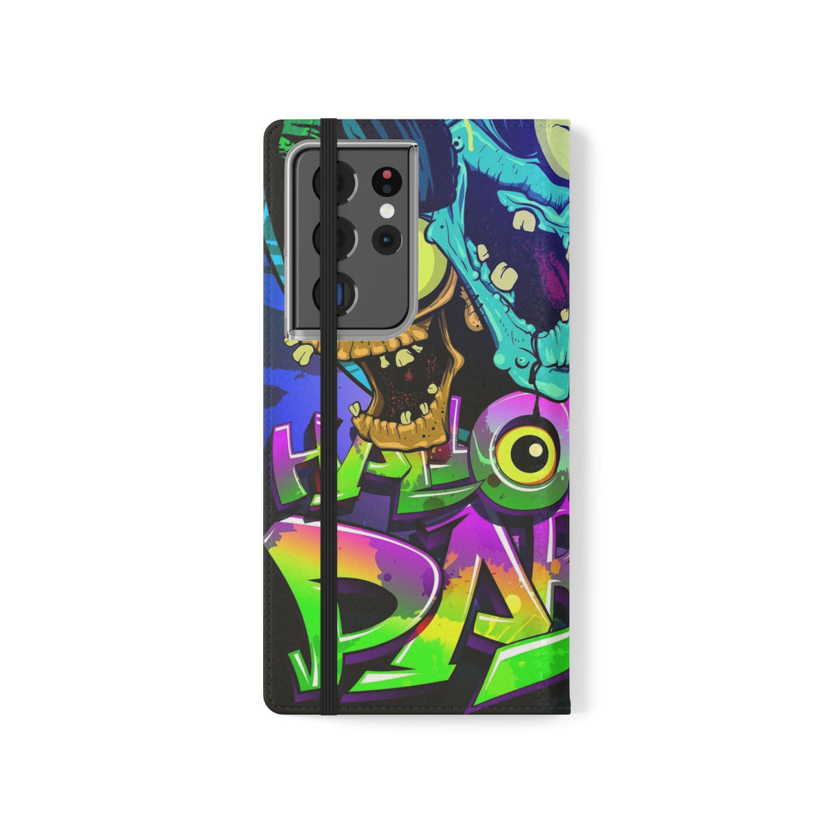 Halloween Party Flip Case — Neon Monster Phone Wallet