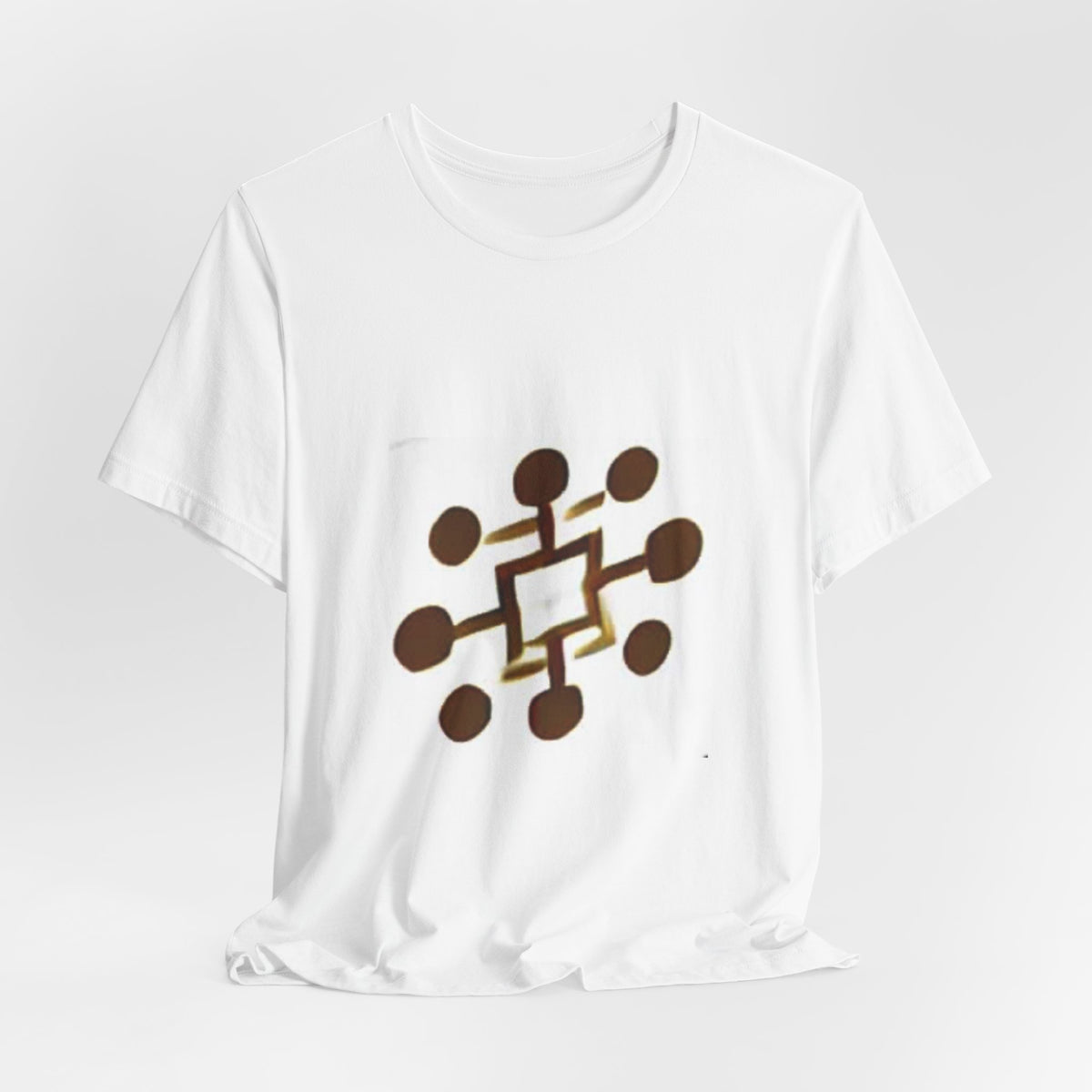 Abstract Brown Network Graphic Tee