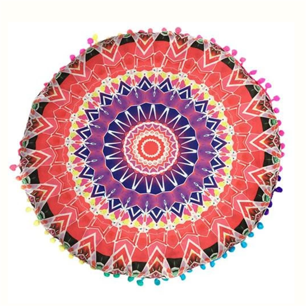 Gradient Floral Pillow Covers and Round Cushion Cases