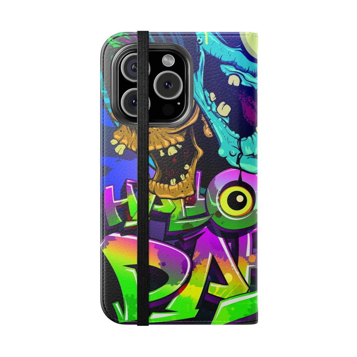 Halloween Party Flip Case — Neon Monster Phone Wallet