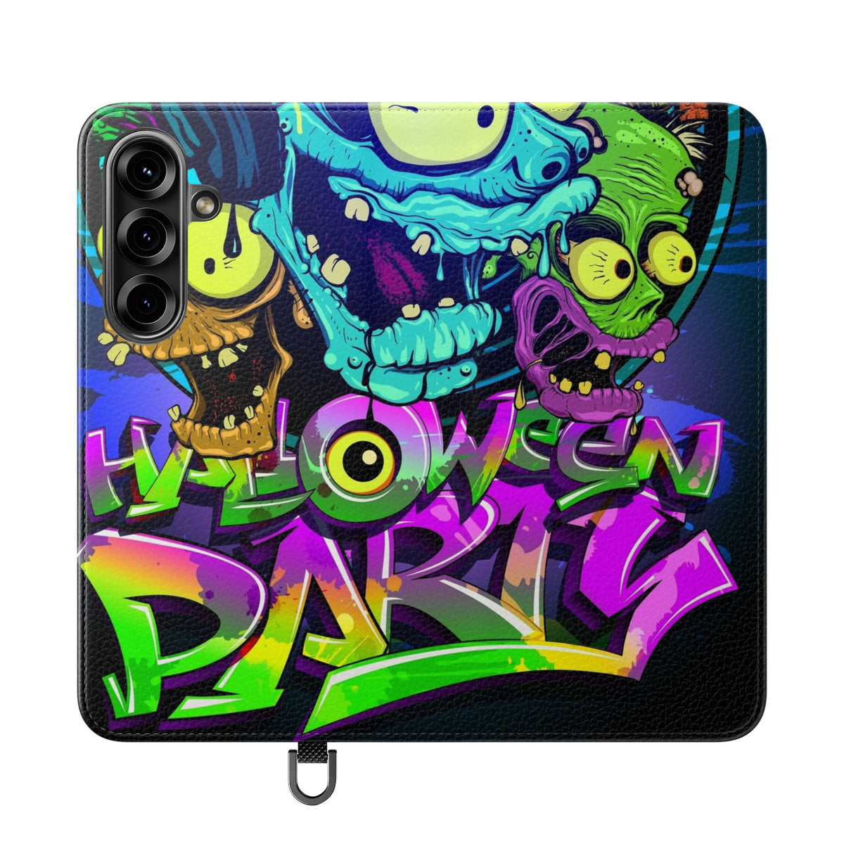 Halloween Party Flip Case — Neon Monster Phone Wallet