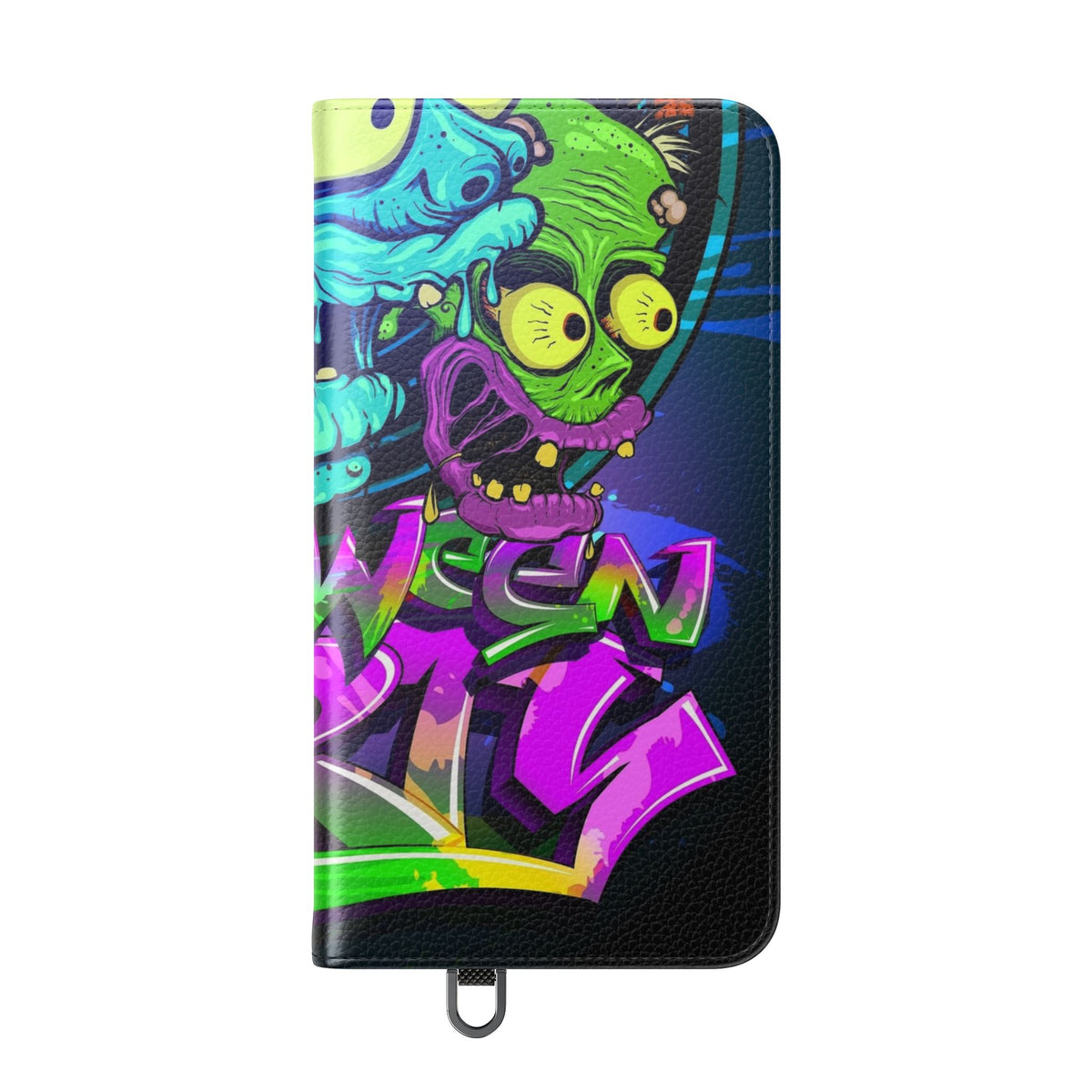 Halloween Party Flip Case — Neon Monster Phone Wallet