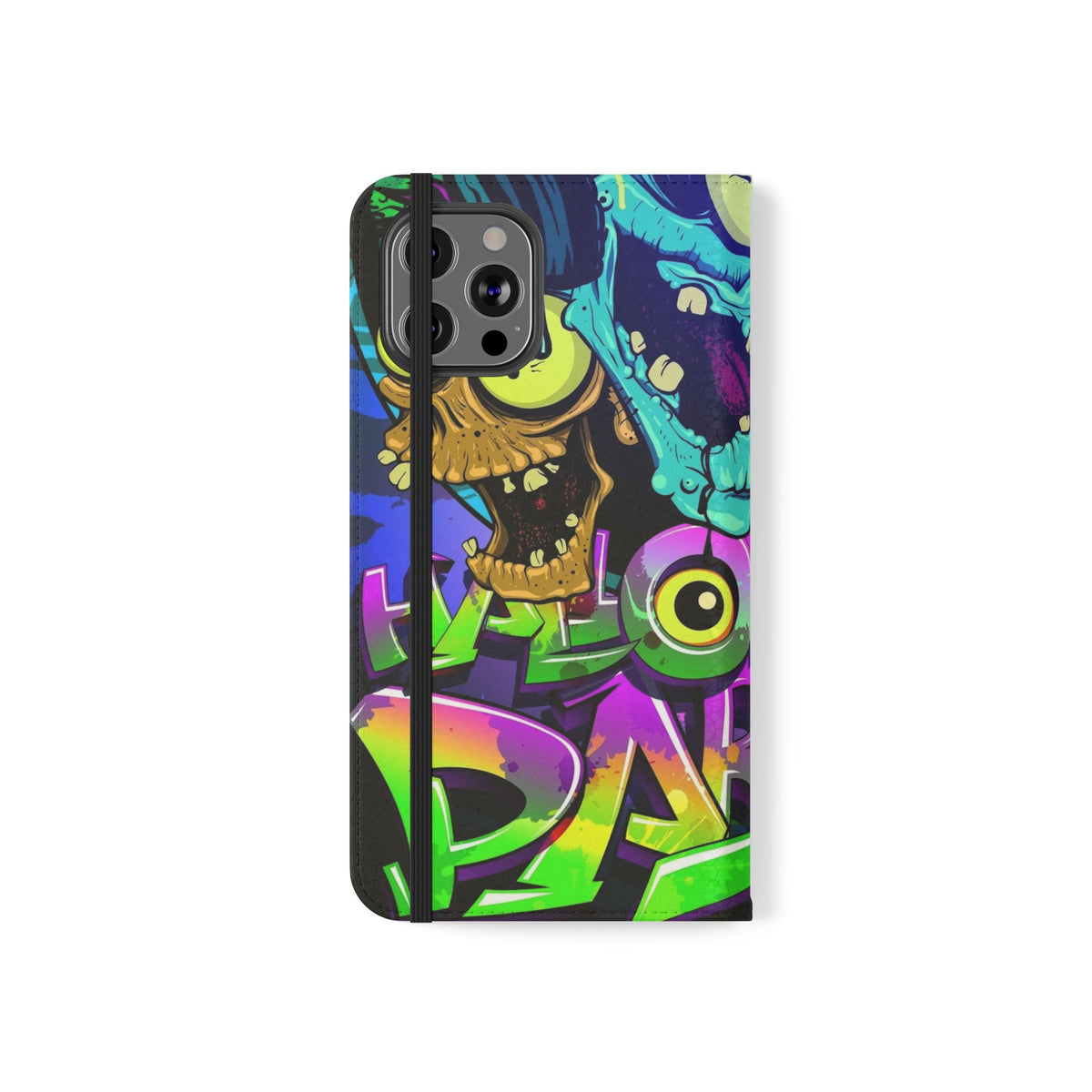 Halloween Party Flip Case — Neon Monster Phone Wallet