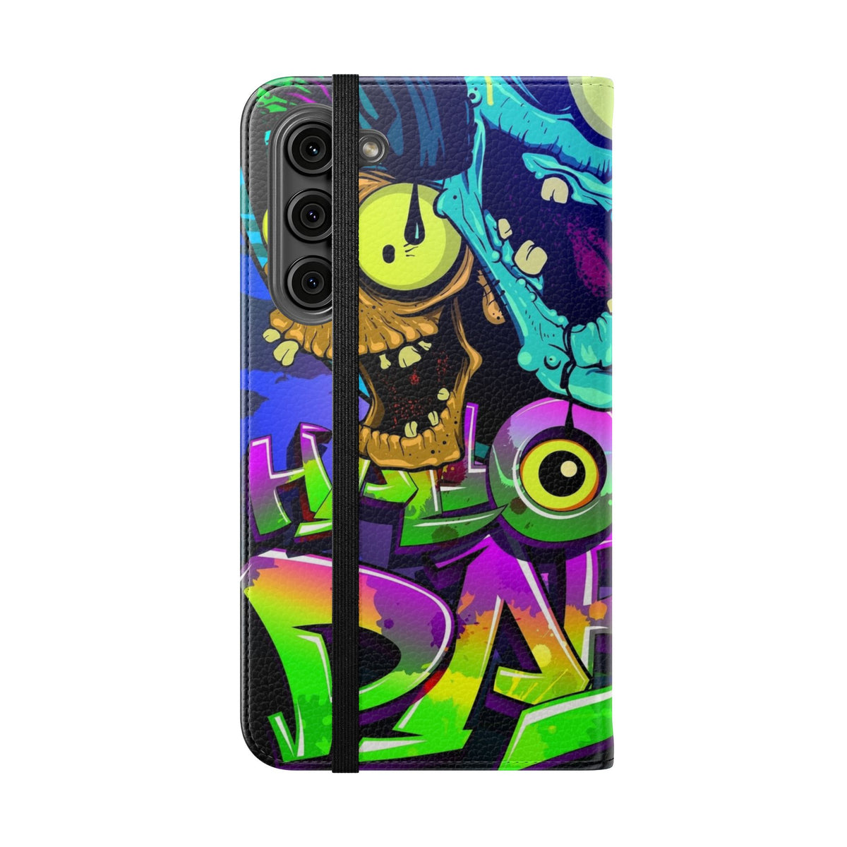 Halloween Party Flip Case — Neon Monster Phone Wallet