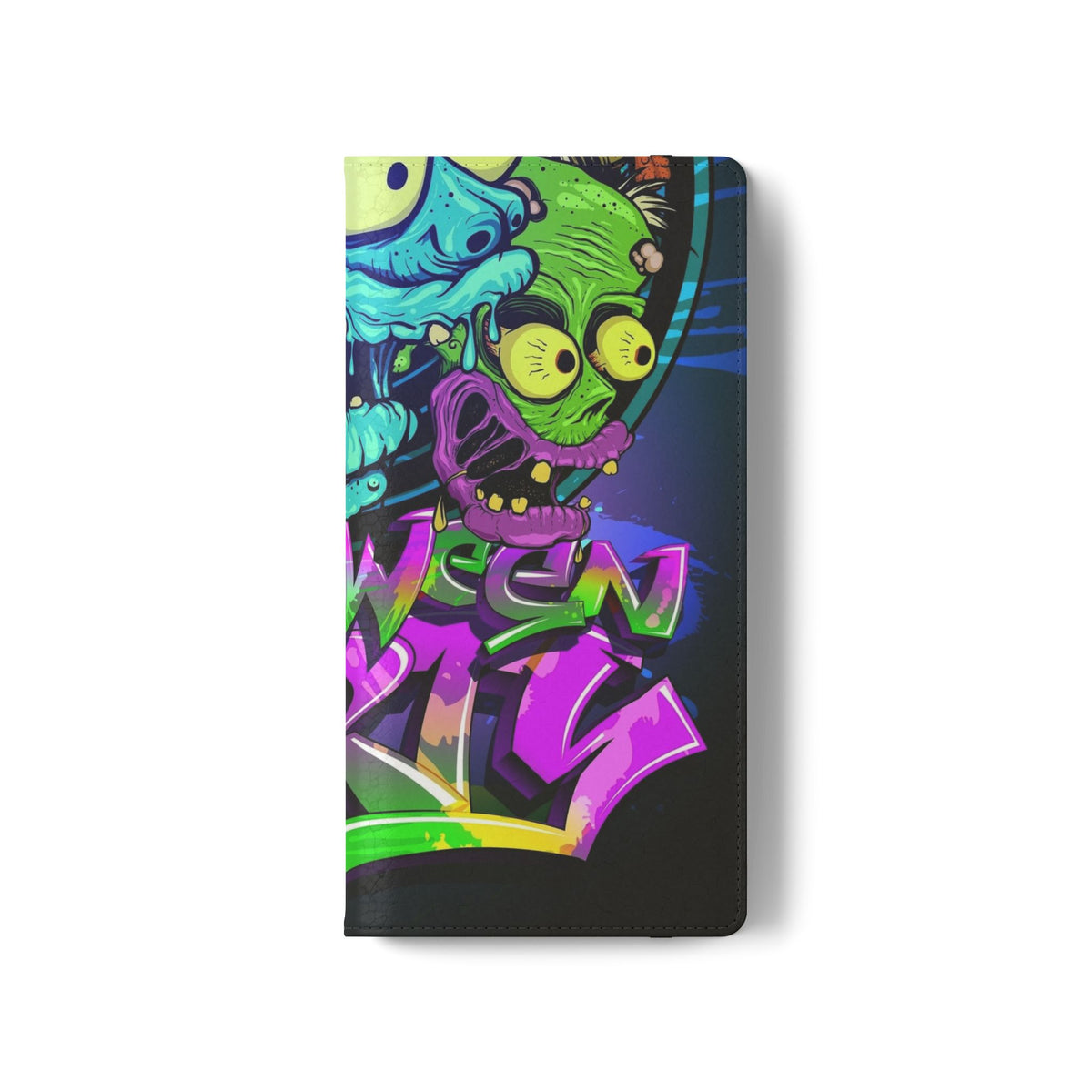 Halloween Party Flip Case — Neon Monster Phone Wallet