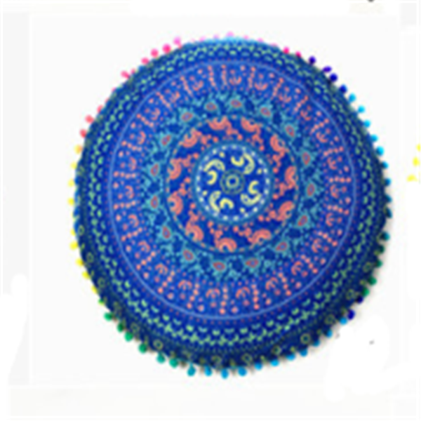 Gradient Floral Pillow Covers and Round Cushion Cases