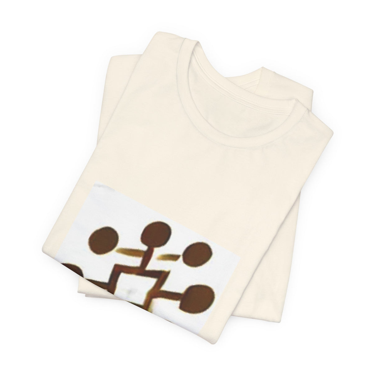 Abstract Brown Network Graphic Tee