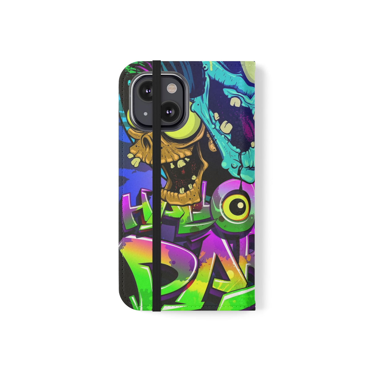 Halloween Party Flip Case — Neon Monster Phone Wallet