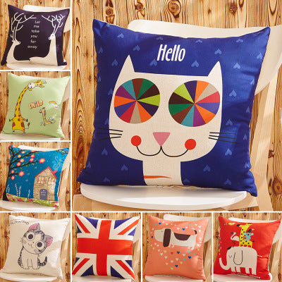 Custom Cartoon Sofa Pillow Cushion for Office and Car