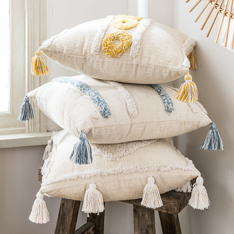 Bohemian Sofa Cushion Covers with Moroccan Style Design
