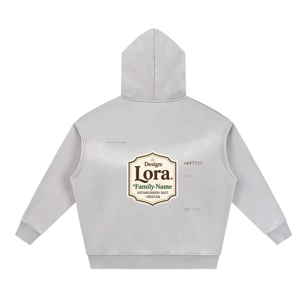 Sunfade Two-way Zipper Boxy Fleece Hoodie
